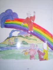 Franciscus op regenboog