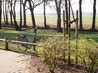 fiets in landschap