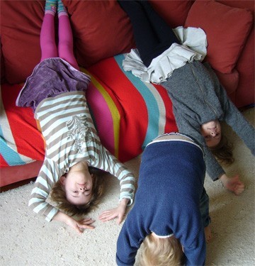 handstand op de bank