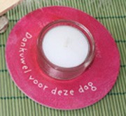 roze onderzetter