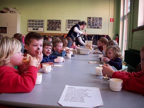 sobere maaltijd op school