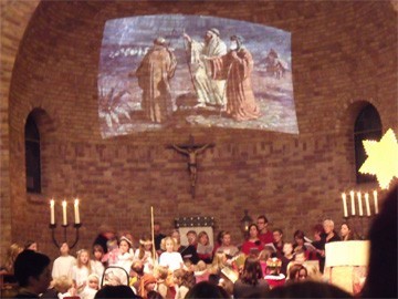 kerstverhaal in de kerk