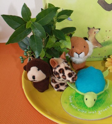 detail van de dieren van kijktafel Fransiscus