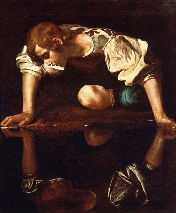 narsissus met spiegelbeeld narsissus met spiegelbeeld