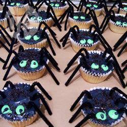 spinnen cupcakes