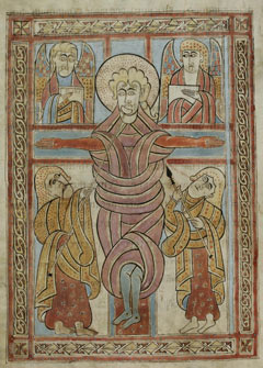 Crucifixion Sankt Gallen gospelbook