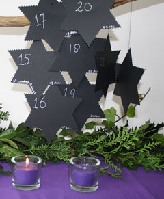 Zwarte sterren aan tak voor derder zondag advent IMG 0808