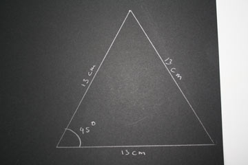 driehoek voor mal ster