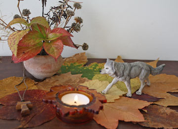 Kijktafel wolf in herfstlandschap 1 IMG 0697