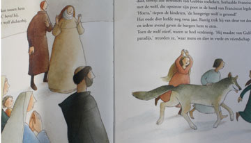 illustratie uit Fransiscus verhaal wolf van Gubbio IMG 0673
