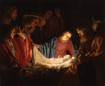 Herders met Jezus Honthorst