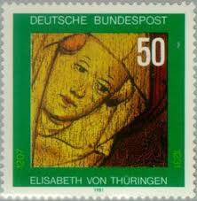 postzegel Elisabeth van Thuringen