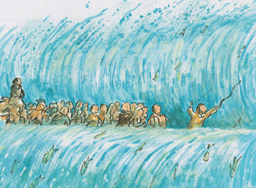 KB Mozes door de zee