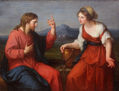 jesus and samaritan woman 1280px angelika kauffmann christus und die samariterin am brunnen 1796