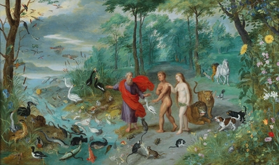 adam en eva paradijs jan brueghel ii